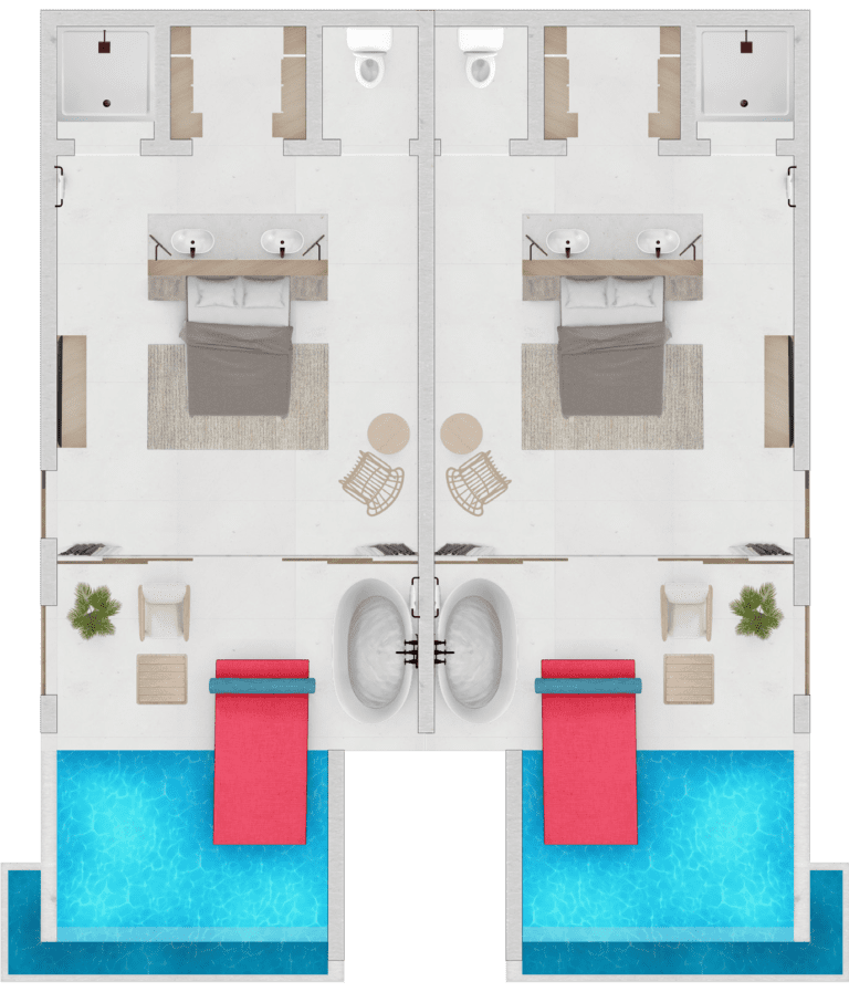 Floorplan of Moon Gate's Premium Suite.